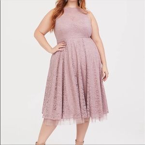 Torrid  mauve tulle dress